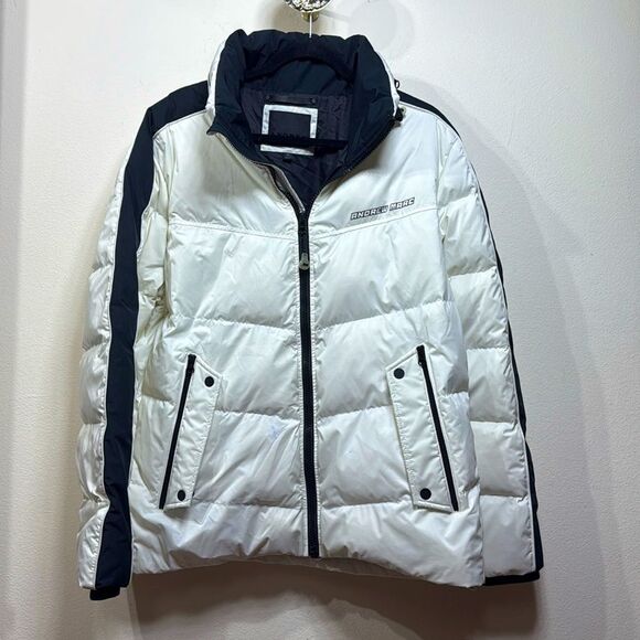 (N4) Andrew Marc Glow in the Dark Quilted Down Jacket Size M Uniset - Picture 2 of 16